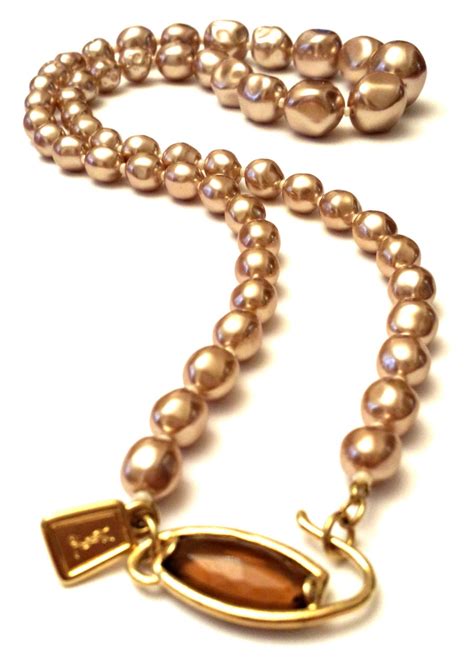 ssense ysl necklace|ysl pearl jewelry.